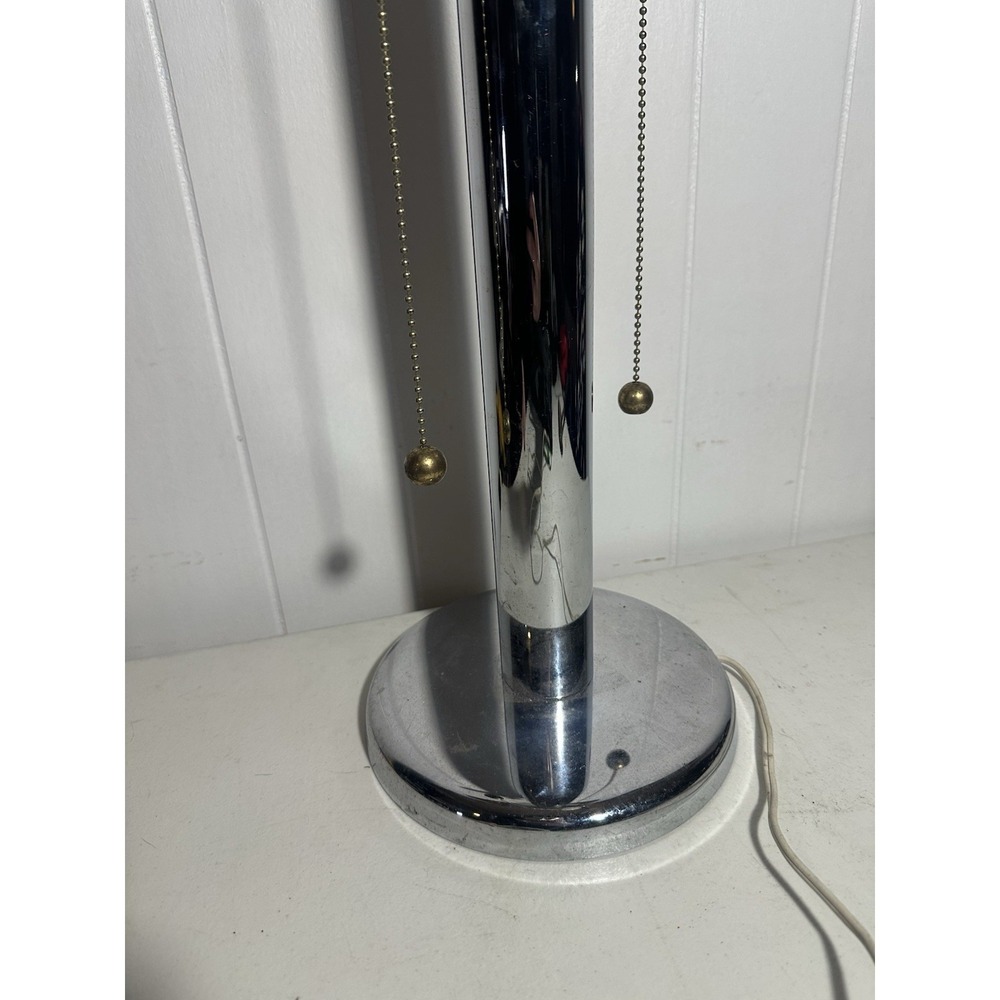 Vintage Robert Sonneman for George Kovacs Chrome Table Lamp (Missing Shade) - Picture 14 of 16